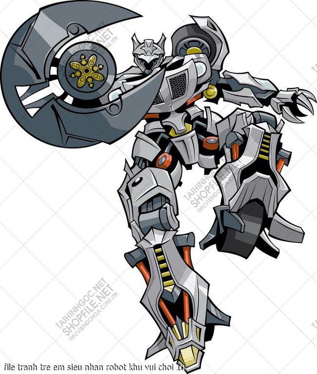 file tranh tre em sieu nhan robot khu vui choi 10